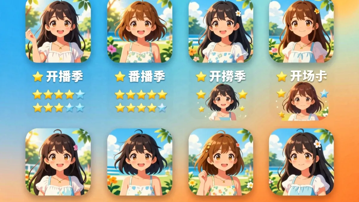 小贝看番对夏季番剧开播季进行横向对比的资讯图，多部番剧海报并排展示